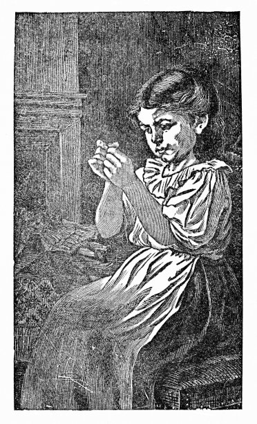 少女线缝纫针图片下载