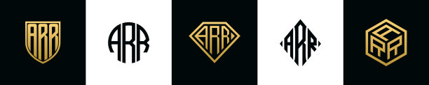 首字母arr标志设计捆绑图片下载
