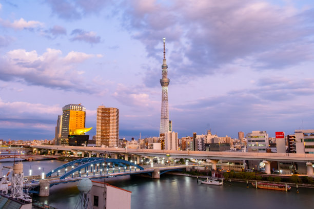 日本东京美丽的城市风景。图片下载