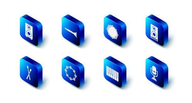 设置单簧管拨钮水平立体声扬声器图片下载