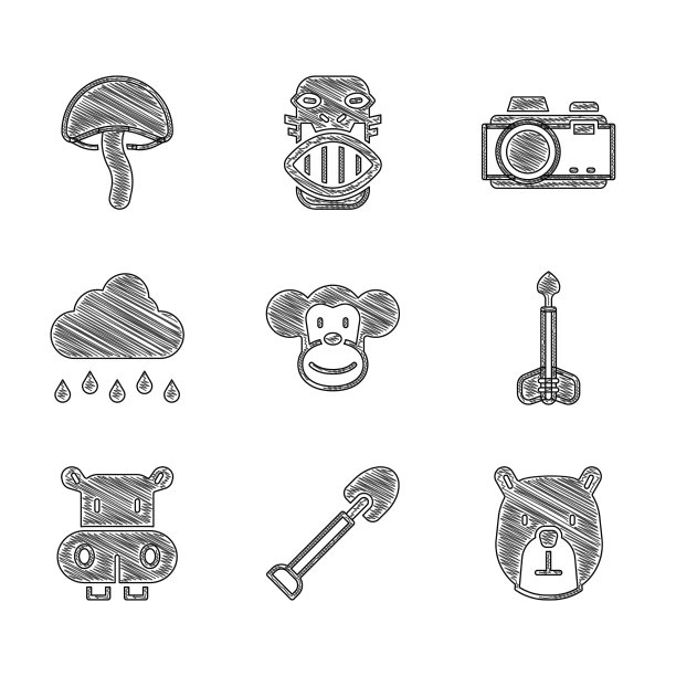 设猴子铲熊头箭头河马或图片下载