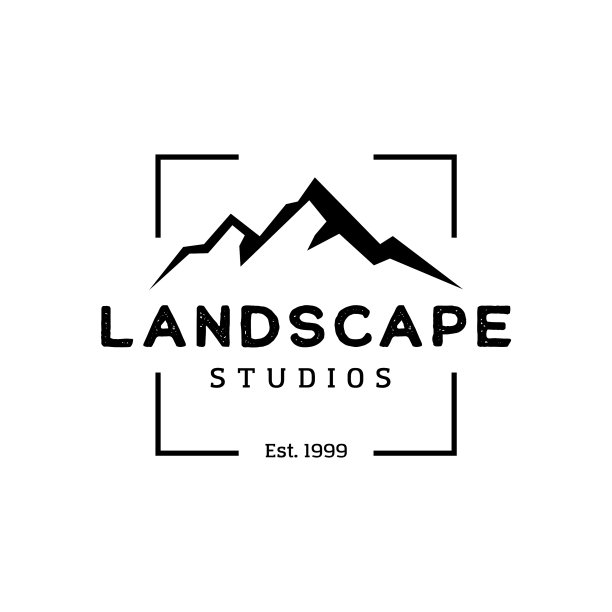 山方形镜框标志图片下载