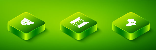 设置非洲和老虎的等距瀑布地图图片下载