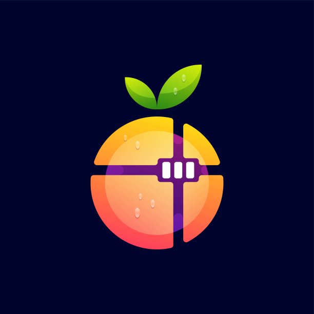 矢量插图橙色渐变彩色风格。图片下载