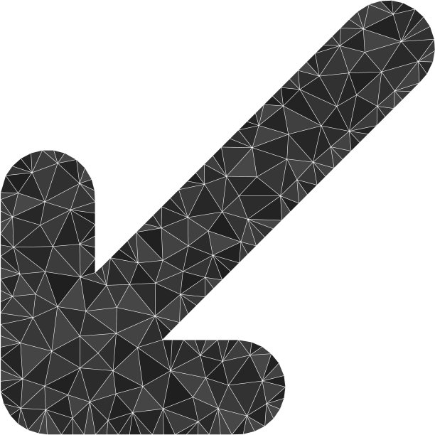 向左下移多边形图标图片下载