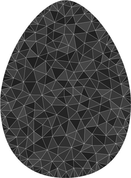 鸡蛋三角形填充图标图片下载