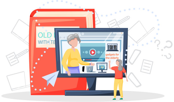 为老年人提供在线讲座和培训工具图片下载