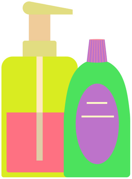 容器内的身体清洁及沐浴液图片下载