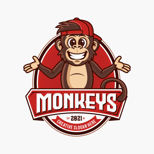 很棒的猴子的标志图片下载