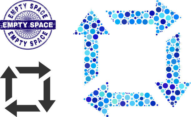 有纹理的空白处圆形断头台印章图片下载