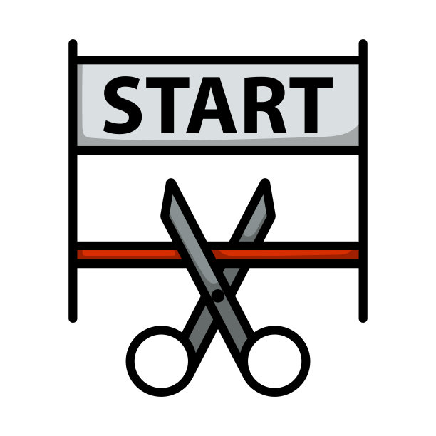 剪刀剪切带图标图片下载