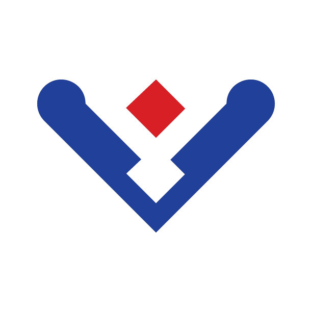 抽象V字母人概念设计图标矢量插图设计模板图片下载