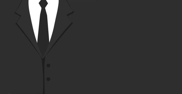 全景设计网页背景正装与领带，空间为广告文字-向量图片下载