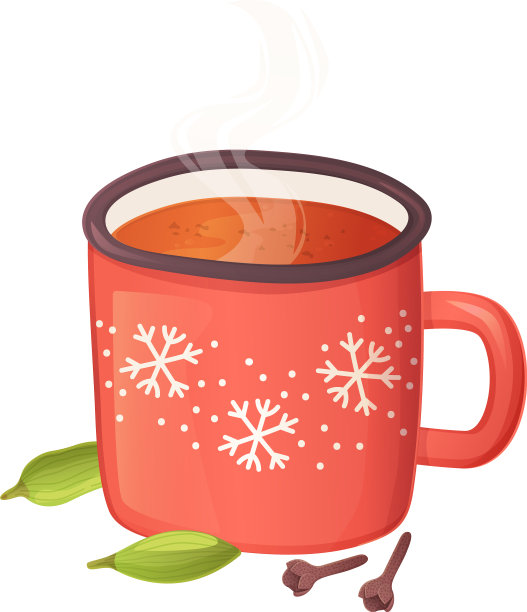 舒适的冬季香料茶或grog与小豆蔻图片下载