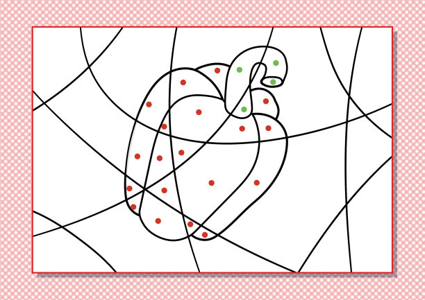卡通彩色点为孩子打印图片下载