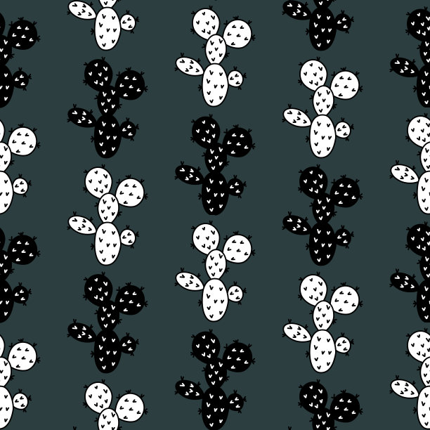 仙人掌无缝模式图片下载