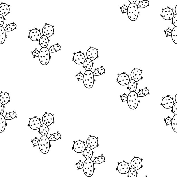 仙人掌无缝模式图片下载