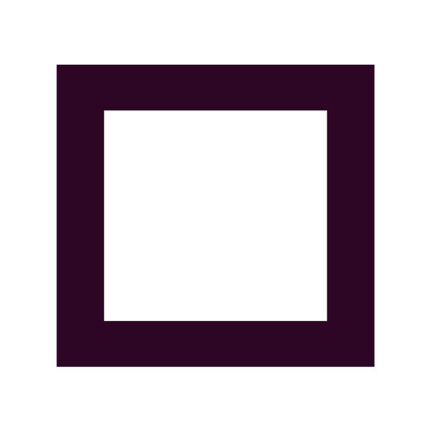 孤立的黑色几何方形形状图片下载