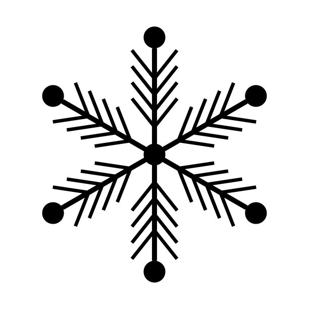 雪花象征着圣诞节和冬天的主题图片下载