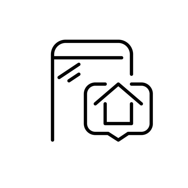 智能手机上的智能家庭信息通知。像素完美，可编辑的笔画线图标图片下载