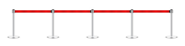 现实的伸缩带支柱人群图片下载