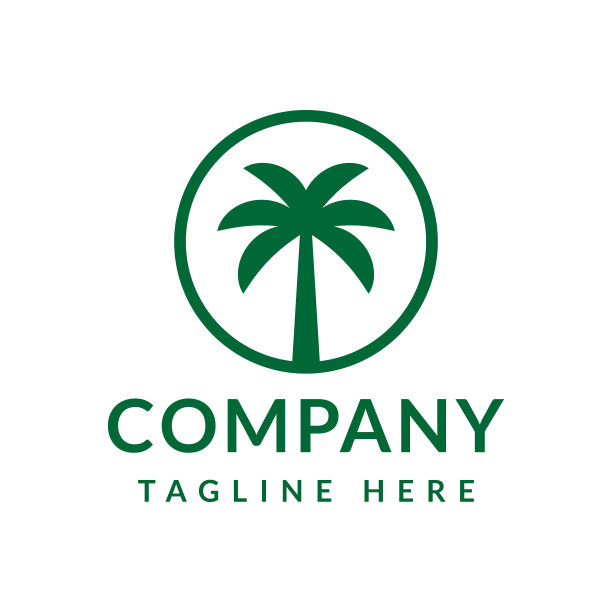棕榈树Logo设计图片下载