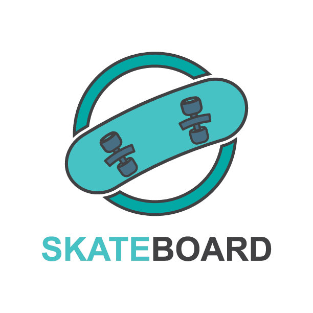 滑板标志图标图片下载