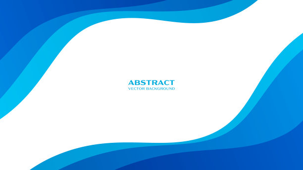 白色背景上的蓝色曲线框架。图片下载