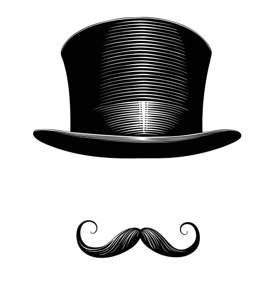 绅士。可编辑的手绘插图。向量的雕刻。8每股收益图片下载