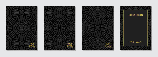 封面设置，垂直美术模板。收集黑色背景与3d浮雕图案，文字的空间。民族纹理以传统风格表现于东方、亚洲、印度、墨西哥、阿兹特克等民族。图片下载