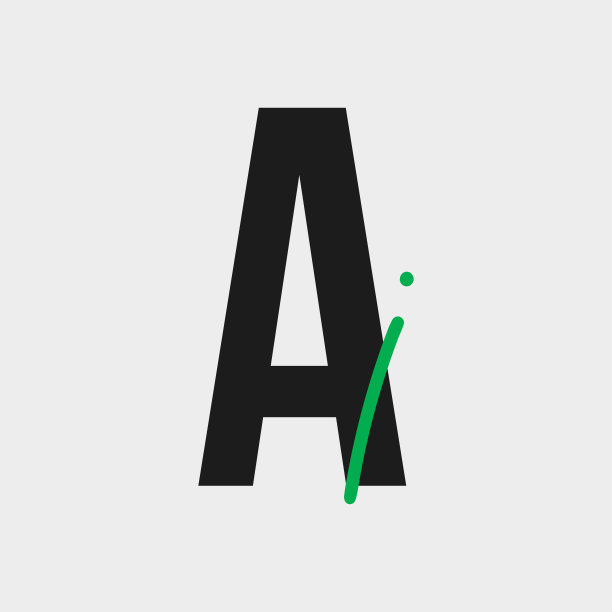 Ai排版文字矢量标志设计。A和i标志性品牌标志矢量插图。时尚屋或美妆品牌的身份标识设计。图片下载