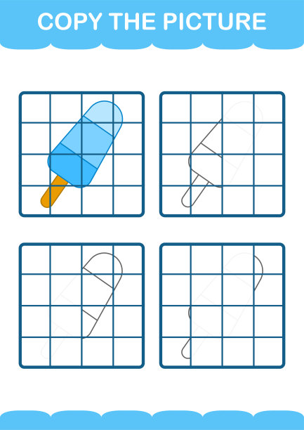 用冰淇淋复制图片。工作表对孩子图片下载