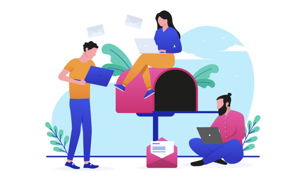 电子邮件营销人图片下载