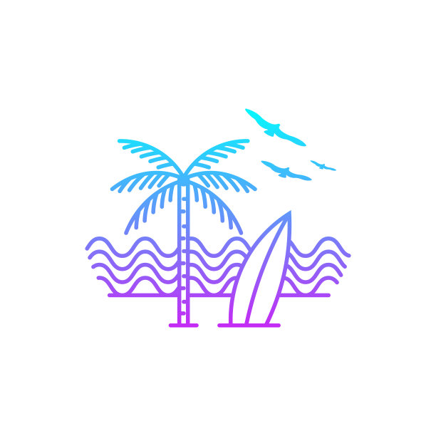 海洋和海滩全景图图片下载