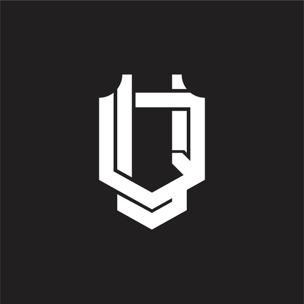 Uq标志字母组合设计模板图片下载
