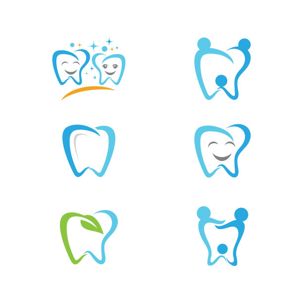 牙科标志模板图片下载