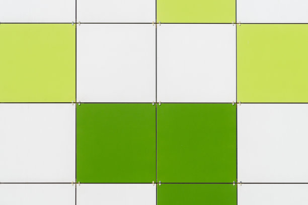 有通风外墙的现代建筑的墙。复合表面板。图片下载