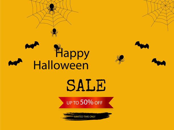 万圣节快乐促销背景图片下载