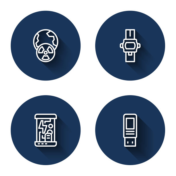 设置行星地球和辐射腕表线图片下载