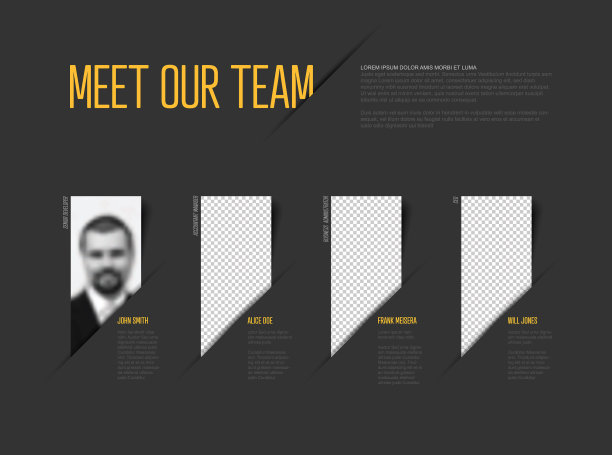 迎接我们公司团队的现代暗黑展示图片下载