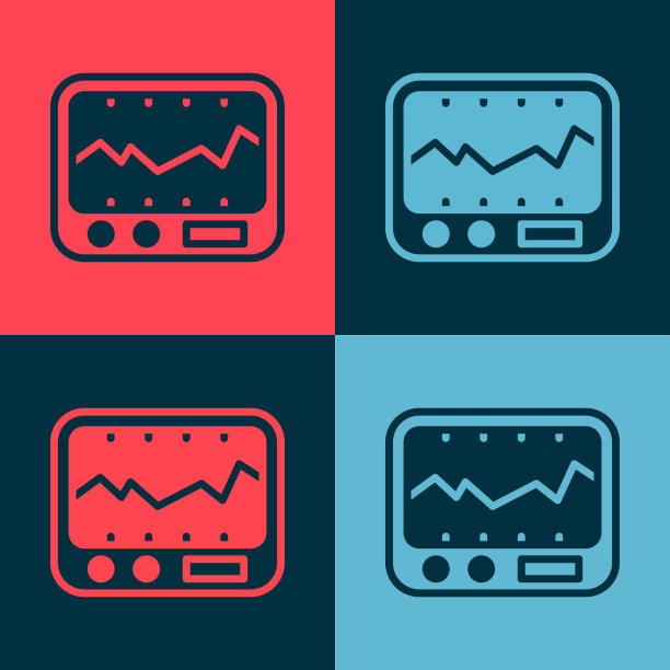波普艺术电气测量仪表图标图片下载
