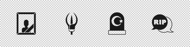 置丧相框百合花穆斯林图片下载