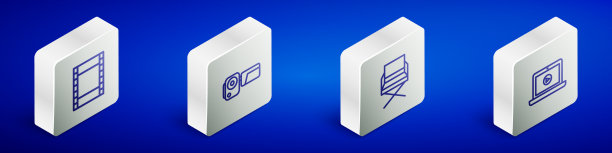 设置等距线播放视频电影摄像机图片下载