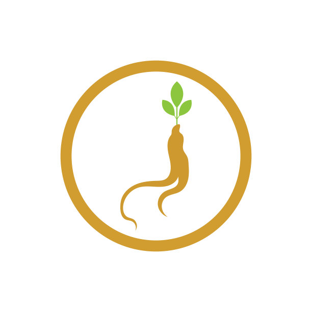 人参图标设计模板图片下载