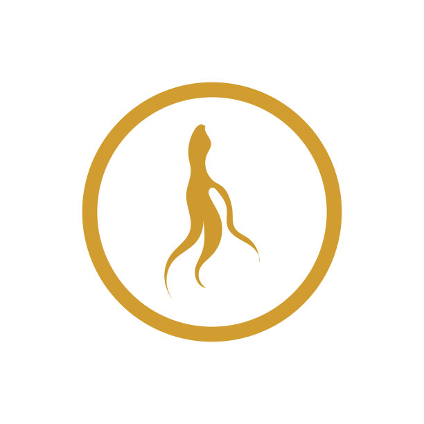 人参图标设计模板图片下载