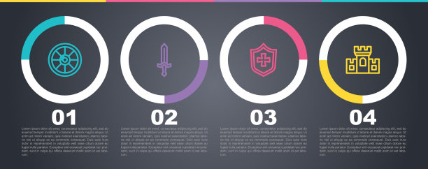 设线圆形木盾中世纪剑图片下载