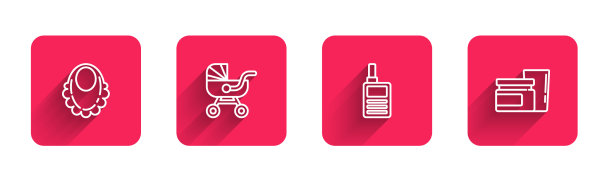 设置线婴儿围嘴婴儿车监视器对讲机图片下载