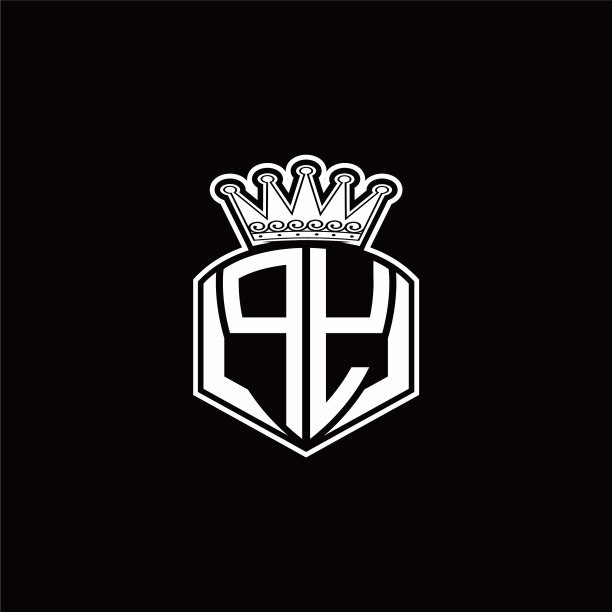 Py标志字母与豪华徽章形状和图片下载