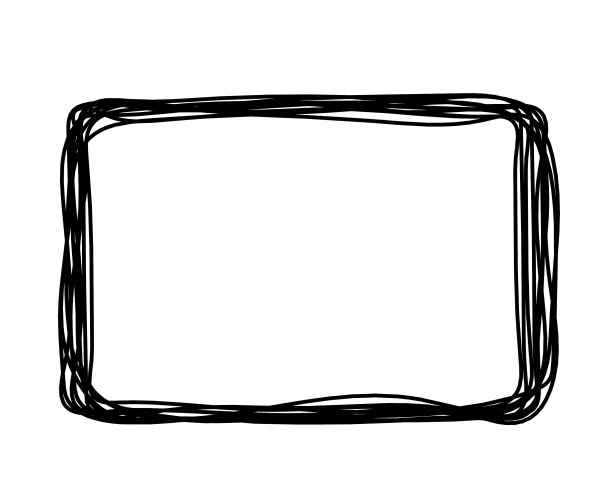 抽象的矩形如同画在白色上的直线一样图片下载