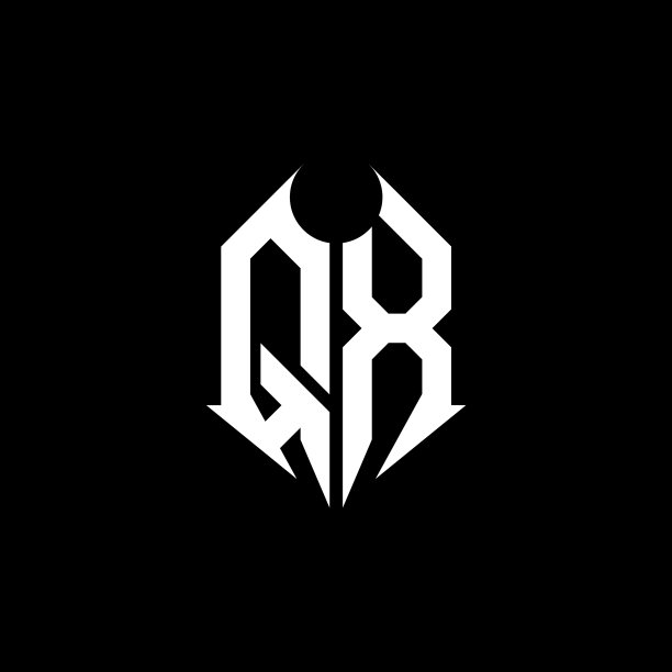 Qx标志字母组合设计模板图片下载